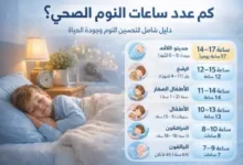 كم عدد ساعات النوم الصحي؟