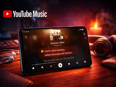 YouTube Music يبدأ تقييد عرض كلمات الأغاني للحسابات المجانية ويجعلها ميزة مدفوعة