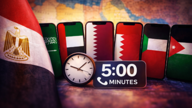 بسبب التطورات الإقليمية.. تنظيم الاتصالات المصري يتيح 5 دقائق دولية مجانية لست دول عربية
